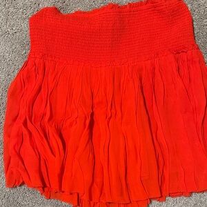 Cynthia Rowley Bright reddish Orange Mini Skort. New without tags.